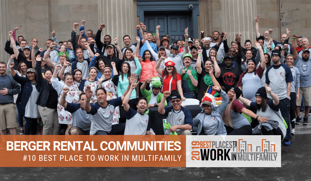 Berger Rental Communities Ranked #10 Nationally in the Best Places to Work Multifamily™