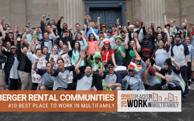 Berger Rental Communities Ranked #10 Nationally in the Best Places to Work Multifamily™